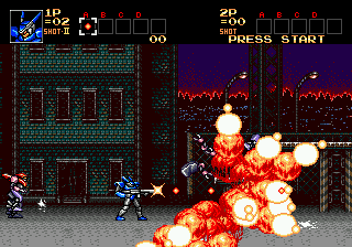 Probotector screenshot 3 for Sega Mega Drive